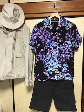 「IOLANI（イオラニ）のアイテム」を使った、Koji Shoさん（メンズ・165cm）の春コーディネート