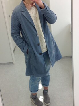 「アイテム（その他シューズ、グレー系）」を使った、hrkDelTaさん（レディース・160cm）の冬コーディネート