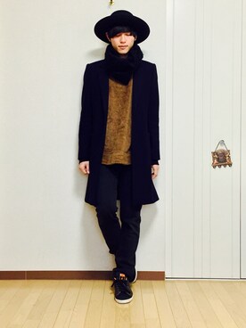 「JOHN LAWRENCE SULLIVAN（ジョンローレンスサリバン）のアイテム（その他）」を使った、Tatsuさん（メンズ・173cm）の冬コーディネート
