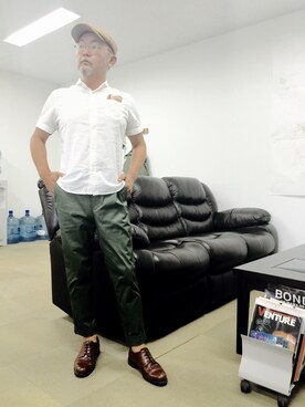 「Request（リクエスト）のアイテム（トップス）」を使った、mac0cciさん（メンズ・169cm）の夏コーディネート