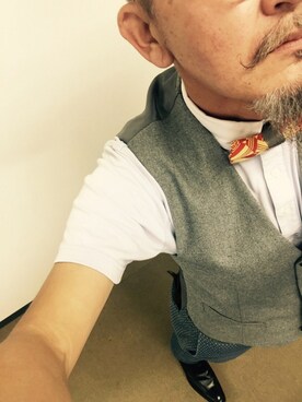 「アイテム（蝶ネクタイ）」を使った、mac0cciさん（メンズ・169cm）の夏コーディネート
