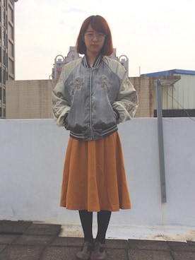 「橫須賀」｜Zhiling Linさん（レディース・167cm）の冬コーディネート