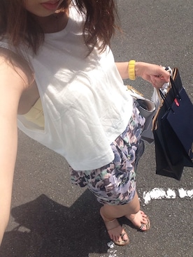 「COCO DEAL（ココディール）のアイテム（アクセサリー）」を使った、mizuki.kさん（レディース・163cm）の夏コーディネート