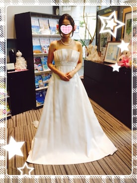 「ウェディングドレス」｜「アイテム（アクセサリー）」を使った、Kimi♪さん（レディース・155cm）の夏コーディネート