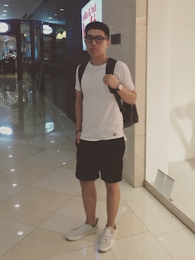 「PENFIELD USA（ペンフィールドユーエスエー）のアイテム（パンツ）」を使った、Dyeさん（メンズ・170cm）の夏コーディネート