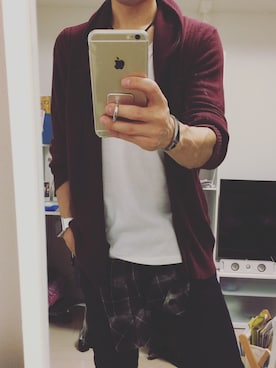 「SHELLAC（シェラック）のアイテム（トップス）」を使った、Mickyさん（メンズ・168cm）の秋コーディネート