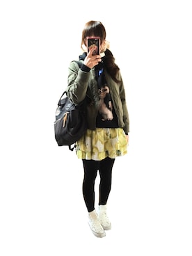 「アイテム（PC・スマホグッズ/家電）」を使った、えりり🌷骨格ウェーブ/イエベ秋さん（レディース・162cm・30代）の秋コーディネート