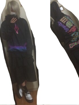 「M.Y.O.B（エム.ワイ.オー.ビー）のアイテム（ソックス/靴下）」を使った、律さん（レディース・172cm）の秋コーディネート