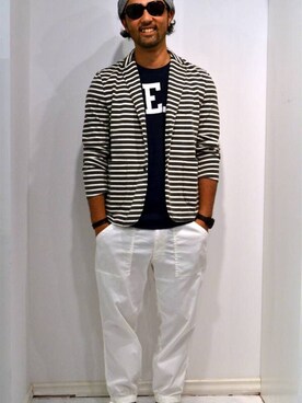 「J.Sabatino（ジェイサバティーノ）のアイテム（ジャケット/アウター）」を使った、central_ryoさん（メンズ・175cm）の春コーディネート
