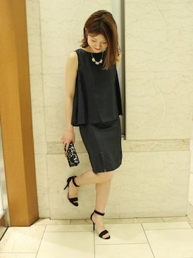 「Noble（ノーブル）のアイテム（ワンピース）」を使った、mikiさん（レディース・163cm）の春コーディネート