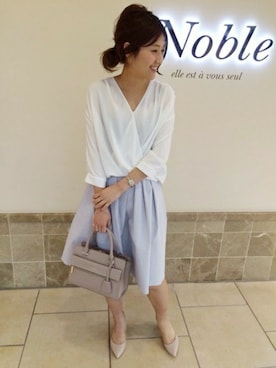 「Noble（ノーブル）のアイテム（バッグ）」を使った、mikiさん（レディース・163cm）の春コーディネート