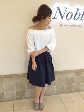 「アイテム（チョーカー）」を使った、mikiさん（レディース・163cm）の春コーディネート