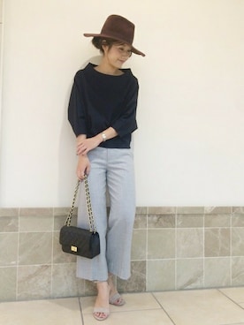 「maison-vincent（メゾンヴァンサン）のアイテム」を使った、mikiさん（レディース・163cm）の秋コーディネート