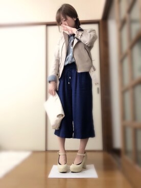 「ZARA BASIC（ザラベーシック）のアイテム（ライダースジャケット）」を使った、hachiさん（レディース・147cm）の春コーディネート