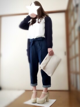 「FLASH REPORT（フラッシュリポート）のアイテム（バッグ）」を使った、hachiさん（レディース・147cm）の春コーディネート