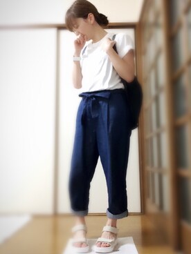 「パックT」｜「アイテム（その他）」を使った、hachiさん（レディース・147cm）の夏コーディネート