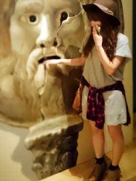 「FLASH REPORT（フラッシュリポート）のアイテム（バッグ）」を使った、hachiさん（レディース・147cm）の秋コーディネート