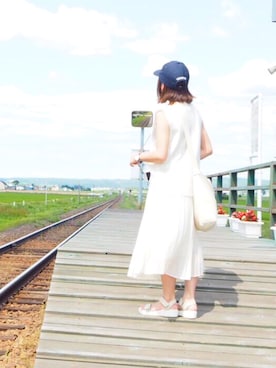 「ORiental TRaffic（オリエンタルトラフィック）の【再値下げ！SALE 50%OFF】【スポーツ系サンダル人気No1！】★スポーツサンダル★5203（サンダル）」を使った、hachiさん（レディース・147cm）の夏コーディネート