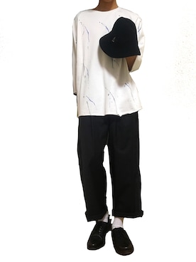 「temptation（テンプテーション）のアイテム（パンツ）」を使った、てんさん（メンズ・173cm）の秋コーディネート