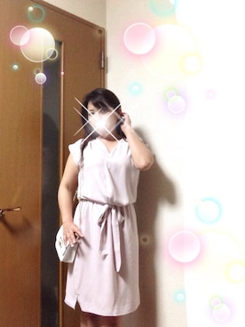 「JUSGLITTY（ジャスグリッティー）のアイテム（バッグ）」を使った、さち(=^ェ^=)さん（レディース・153cm）の春コーディネート