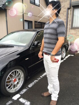 「ARGIS（アルジス）のアイテム」を使った、さち(=^ェ^=)さん（メンズ・178cm）の秋コーディネート