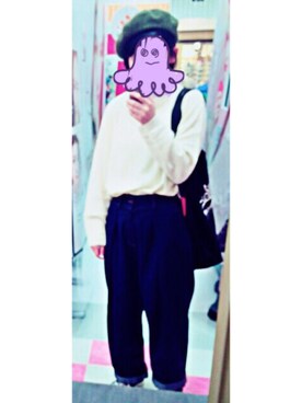 「Pink Flamingo（ピンクフラミンゴ）のアイテム」を使った、마오さん（レディース・163cm）の秋コーディネート