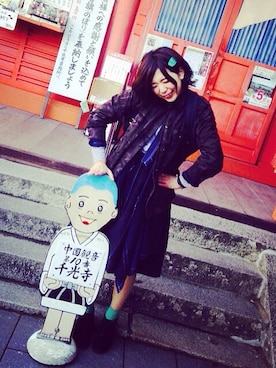 「FREDY&GLOSTER（フレディアンドグロスター）のアイテム（その他アウター）」を使った、Kikuさん（レディース・166cm）の冬コーディネート