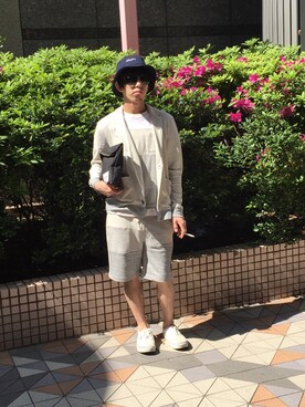 「Kinetics（キネティクス）のアイテム（帽子）」を使った、Daikiさん（メンズ・165cm）の春コーディネート