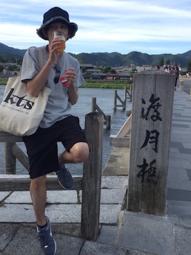 「Kinetics（キネティクス）のアイテム（帽子）」を使った、Daikiさん（メンズ・165cm）の秋コーディネート