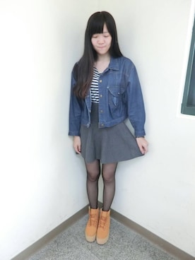 「Lulus（-）のアイテム（ジャケット/アウター）」を使った、Grace_Guaさん（レディース・163cm）の春コーディネート