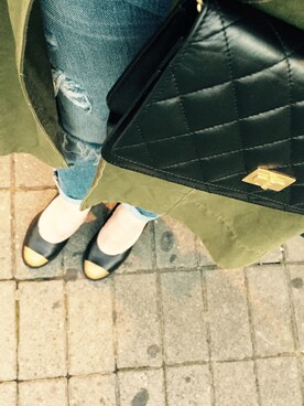 「DRIES VAN NOTEN（ドリスヴァンノッテン）のアイテム（パンプス）」を使った、あんずさん（レディース・158cm）の秋コーディネート