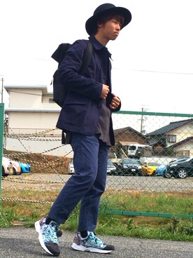 「アイテム（ステンカラーコート）」を使った、はやとくんさん（メンズ・170cm・10代）の春コーディネート