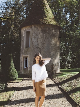 「アイテム（スカート）」を使った、amber chloeさん（レディース・178cm）の冬コーディネート