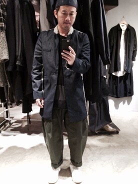 「streetsnap」｜「アイテム（ピーコート）」を使った、rechic clothing shopさん（メンズ・171cm）の冬コーディネート