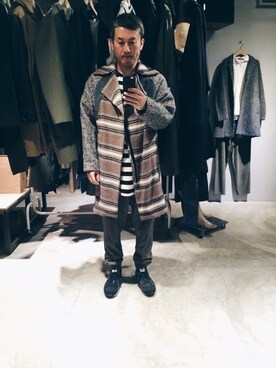 「TAIPEI」｜「アイテム（ダウンジャケット/コート）」を使った、rechic clothing shopさん（メンズ・171cm）の冬コーディネート