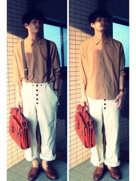 「ゆるパンツ」｜old_goldさん（メンズ・170cm）の夏コーディネート