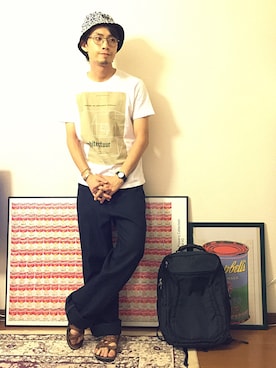 「ace.（エース）のアイテム」を使った、old_goldさん（メンズ・170cm）の夏コーディネート