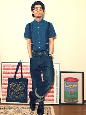 「MAPTOTE（ マップトート）のアイテム」を使った、old_goldさん（メンズ・170cm）の春コーディネート