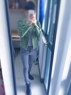 「amg（エーエムジー）のアイテム」を使った、Hivaさん（レディース・157cm）の春コーディネート