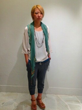 「B'2nd（ビーセカンド）のアイテム（アクセサリー）」を使った、B'2nd roit jiyugaokaさん（レディース・166cm）の春コーディネート