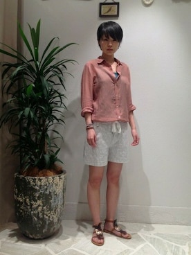 「B'2nd（ビーセカンド）のアイテム（アクセサリー）」を使った、B'2nd roit jiyugaokaさん（レディース・164cm）の夏コーディネート