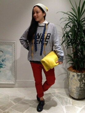 「B'2nd（ビーセカンド）のアイテム（帽子）」を使った、B'2nd roit jiyugaokaさん（レディース・160cm）の秋コーディネート