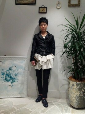 「B'2nd（ビーセカンド）のアイテム（アクセサリー）」を使った、B'2nd roit jiyugaokaさん（レディース・164cm）の秋コーディネート