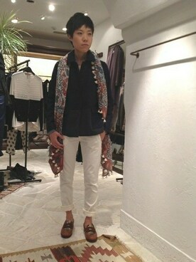 「B'2nd（ビーセカンド）のアイテム（その他アウター）」を使った、B'2nd roit jiyugaokaさん（レディース・164cm）の秋コーディネート