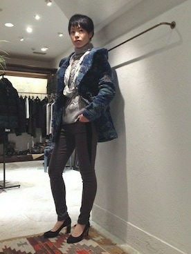 「B'2nd（ビーセカンド）のアイテム（アクセサリー）」を使った、B'2nd roit jiyugaokaさん（レディース・164cm）の秋コーディネート
