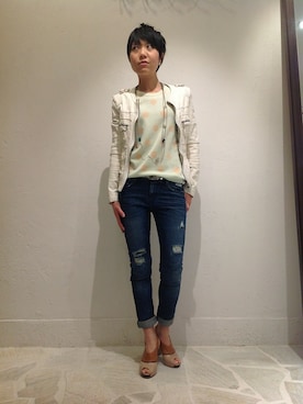「B'2nd（ビーセカンド）のアイテム（アクセサリー）」を使った、B'2nd roit jiyugaokaさん（レディース・164cm）の春コーディネート