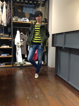 「B'2nd（ビーセカンド）のアイテム（ジャケット/アウター）」を使った、B'2nd roit jiyugaokaさん（レディース・164cm）の春コーディネート