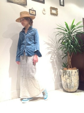 「B'2nd（ビーセカンド）のアイテム（帽子）」を使った、B'2nd roit jiyugaokaさん（レディース・160cm）の春コーディネート