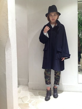 「B'2nd（ビーセカンド）のアイテム（その他アウター）」を使った、B'2nd roit jiyugaokaさん（レディース・160cm）の秋コーディネート