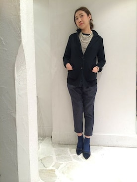 「B'2nd（ビーセカンド）のアイテム（スウェット）」を使った、B'2nd roit jiyugaokaさん（レディース・160cm）の冬コーディネート